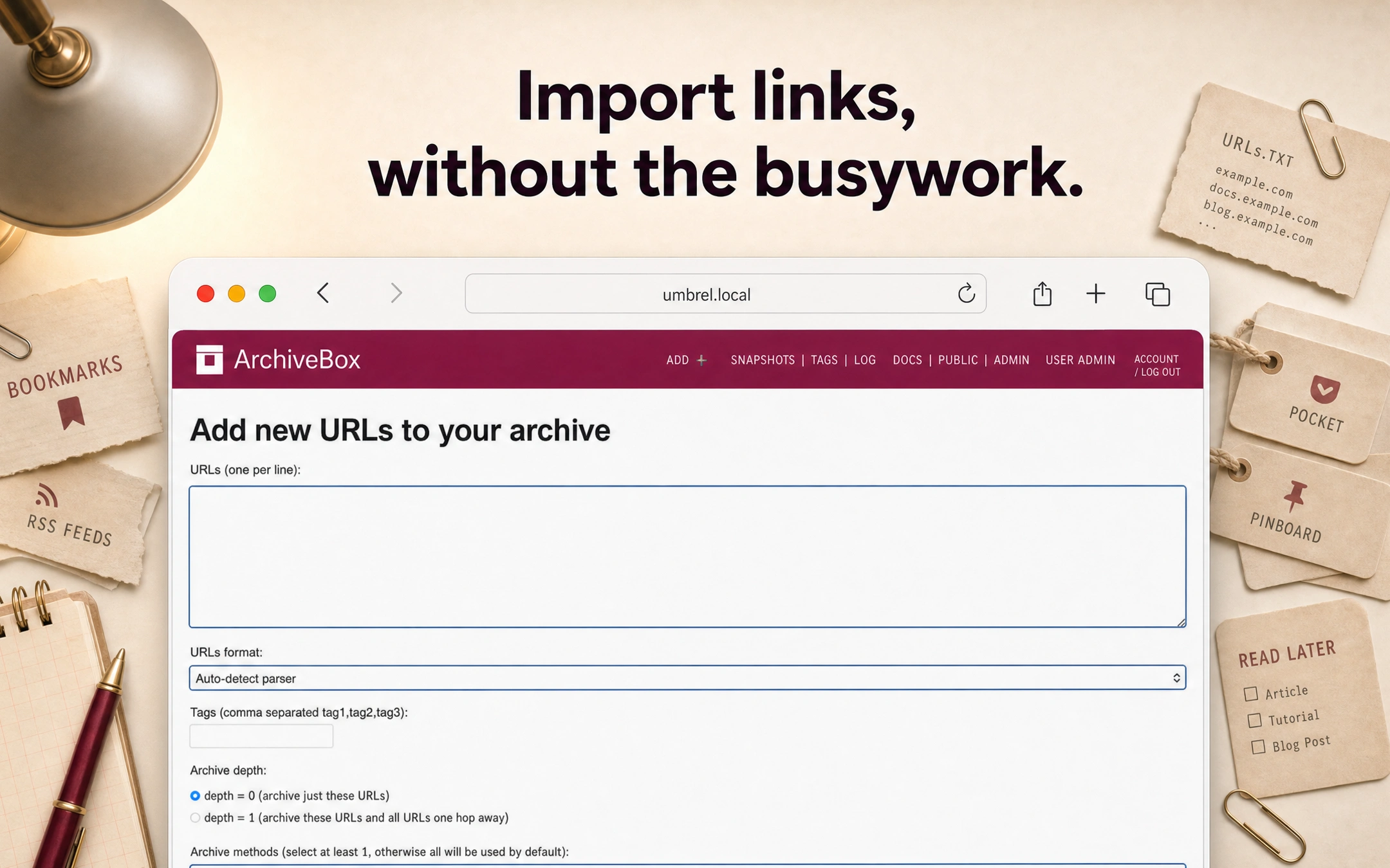 Screenshot 3 of ArchiveBox