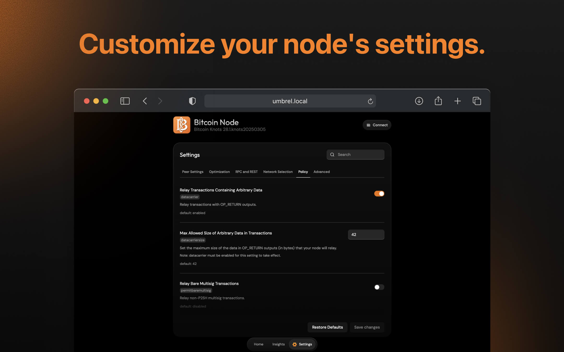 Screenshot 3 of Bitcoin Knots