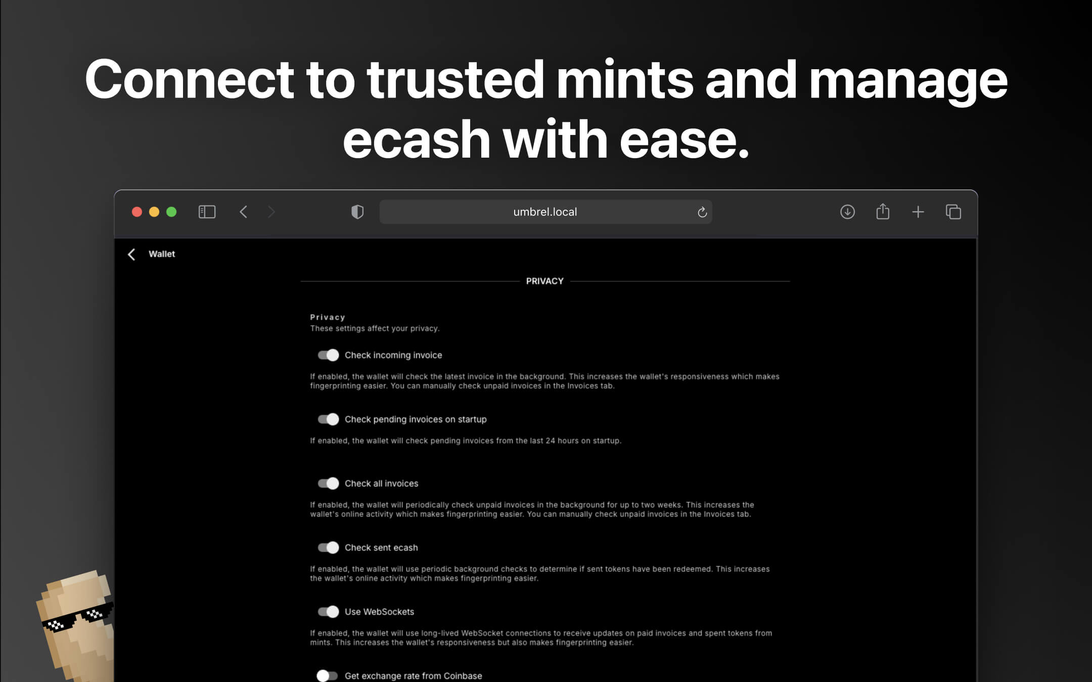 Screenshot 3 of Cashu.me Wallet