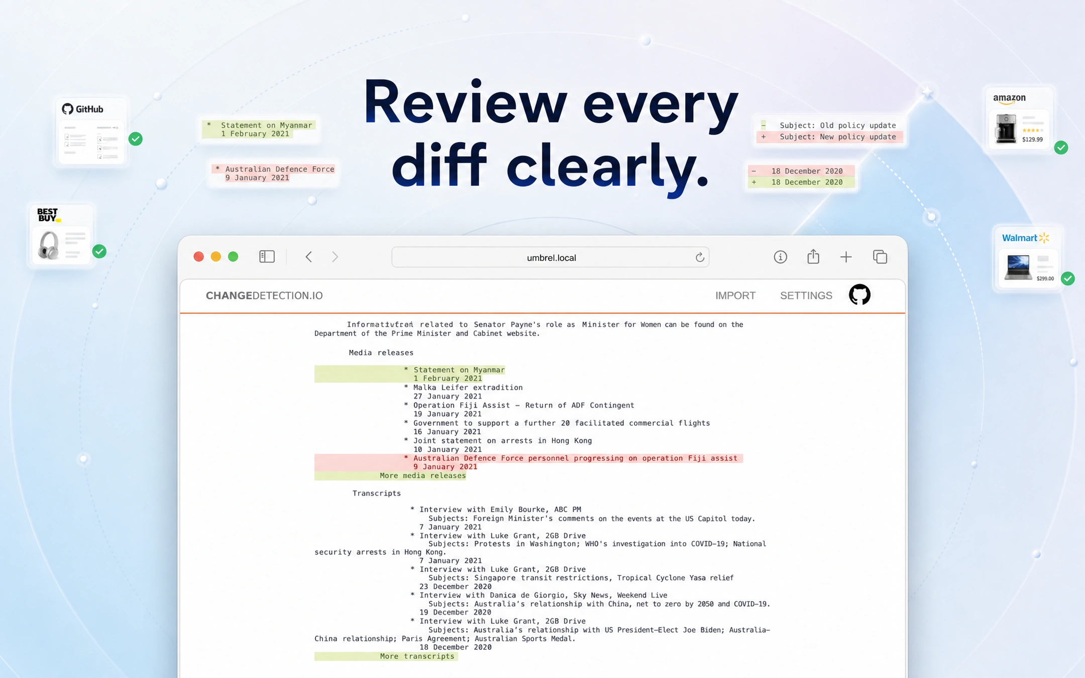 Screenshot 4 of changedetection.io