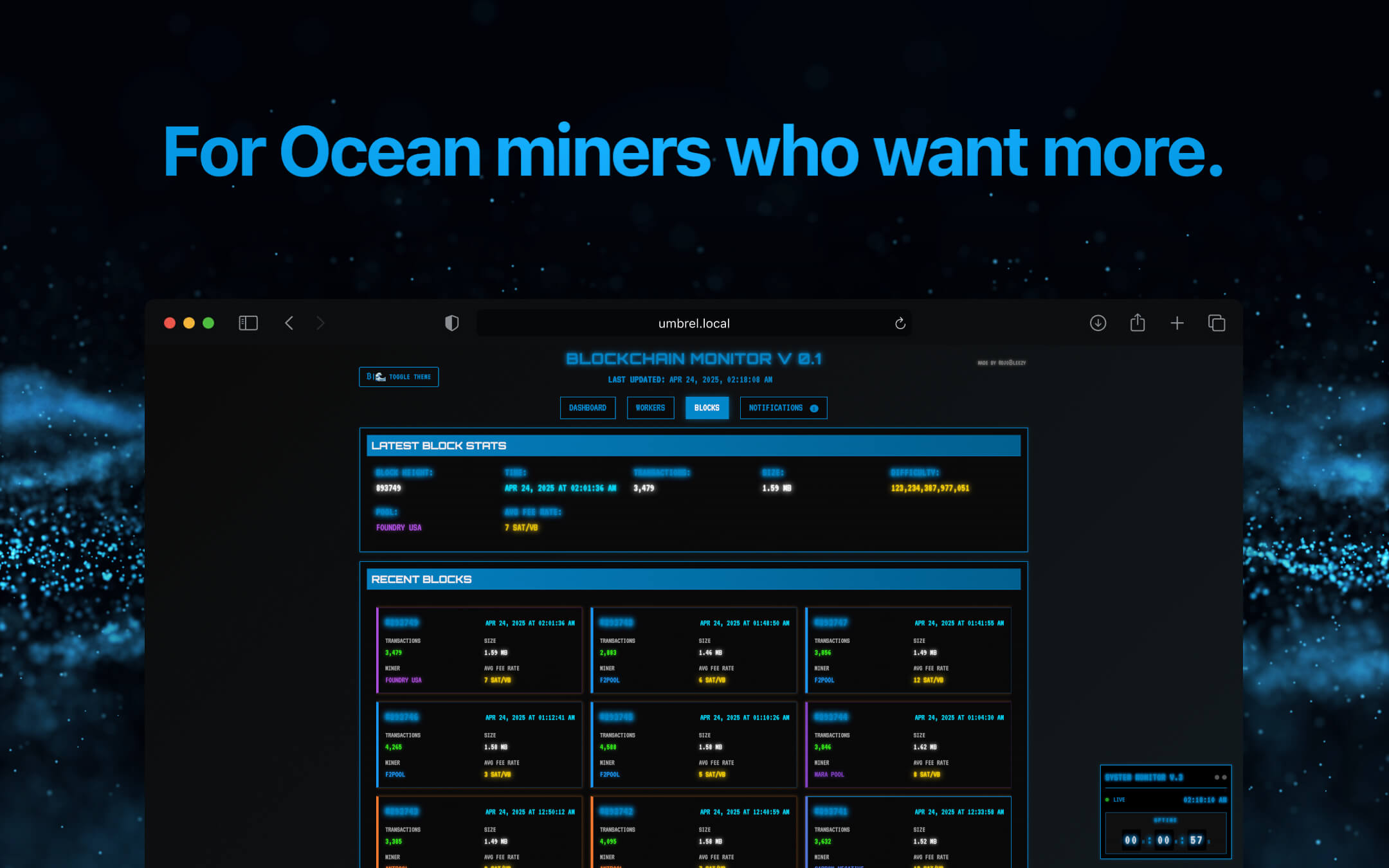 Screenshot 3 of DeepSea Dashboard