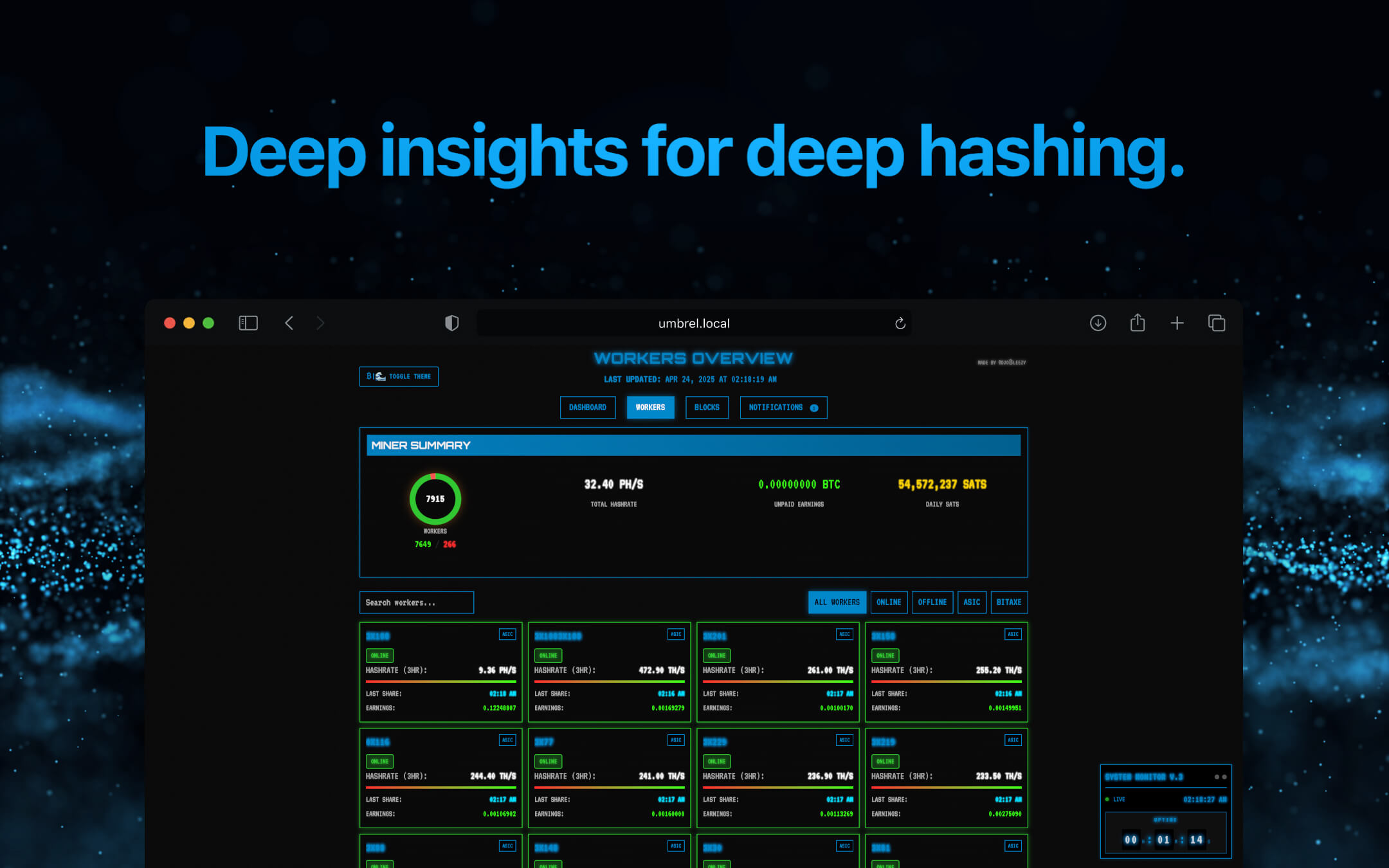 Screenshot 4 of DeepSea Dashboard