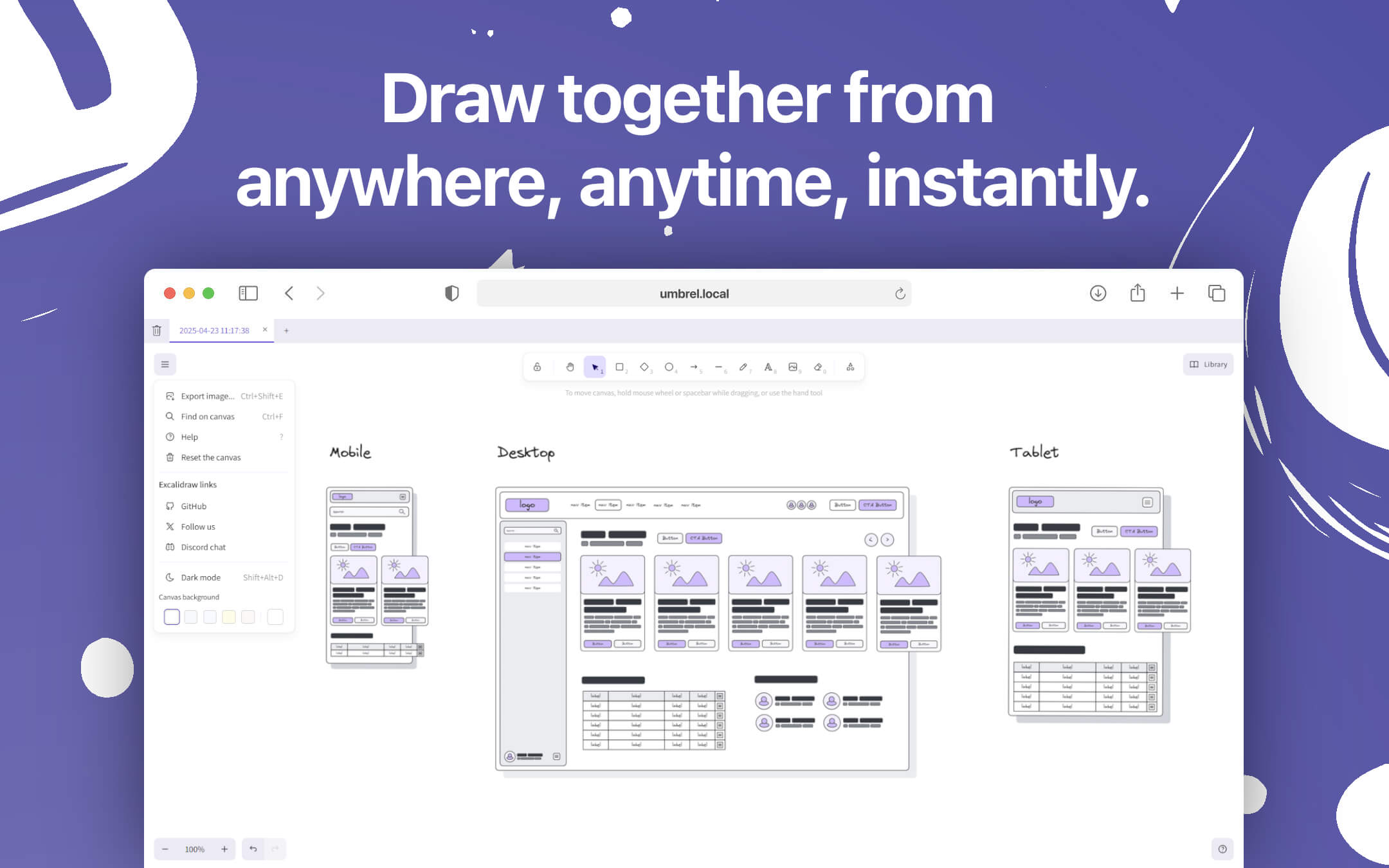 Screenshot 3 of Excalidraw