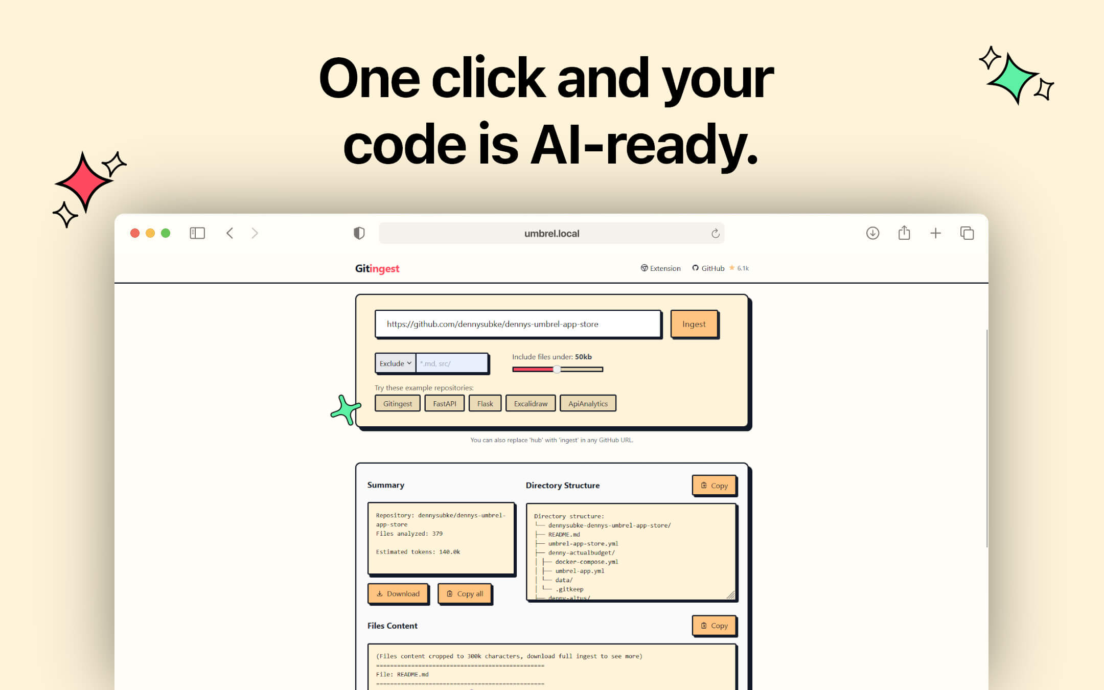 Screenshot 3 of Gitingest