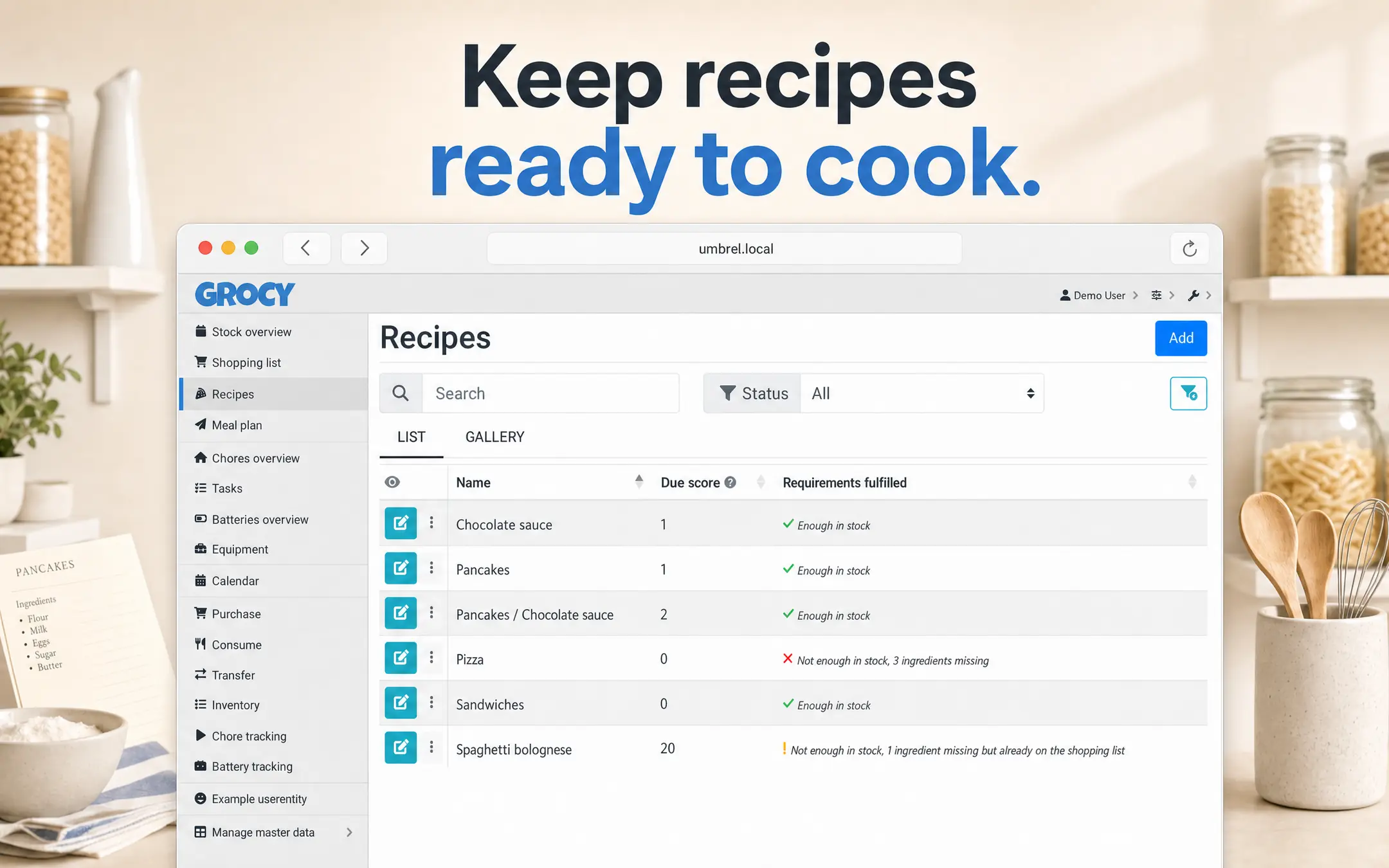 Screenshot 3 of Grocy
