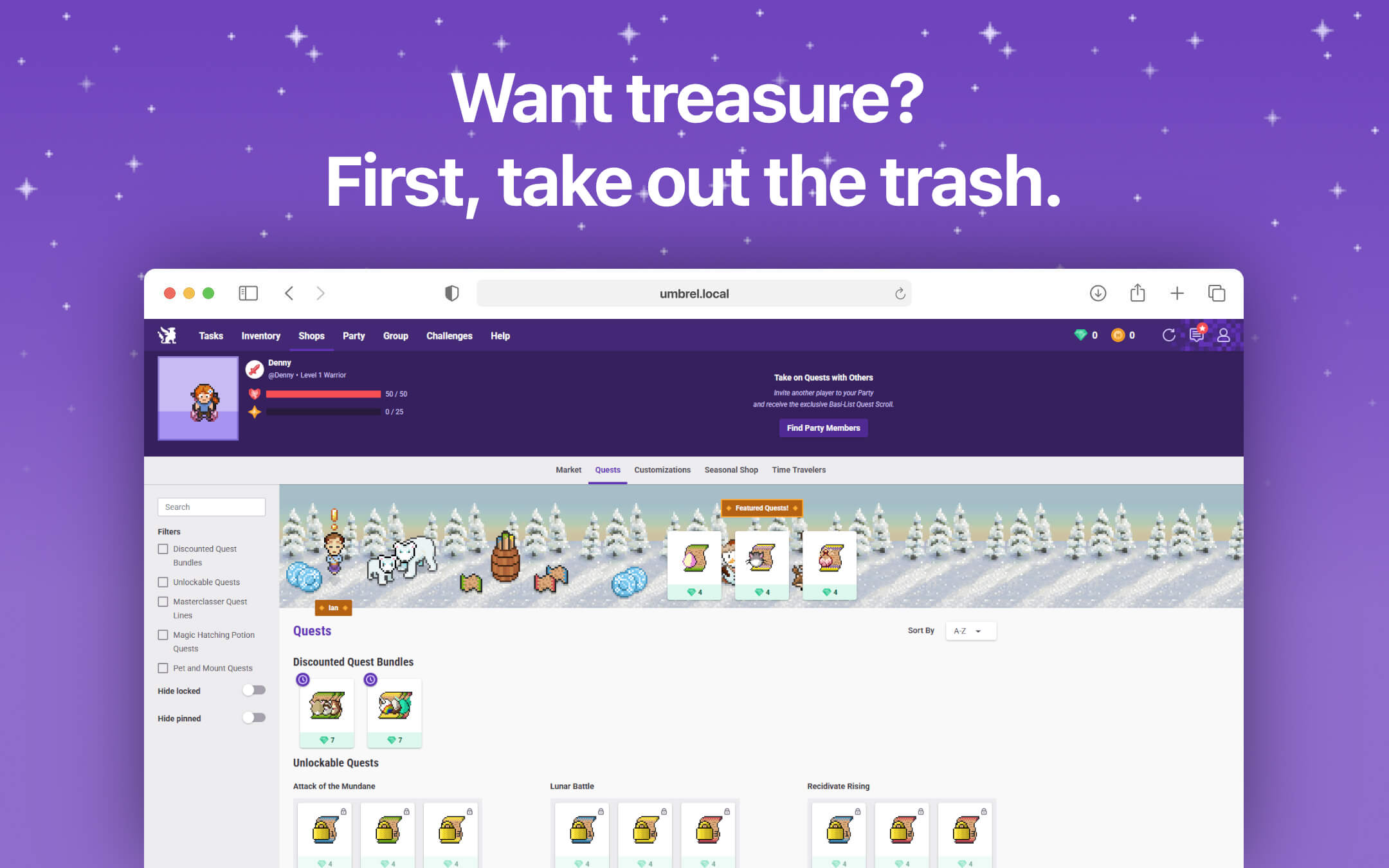 Screenshot 3 of Habitica