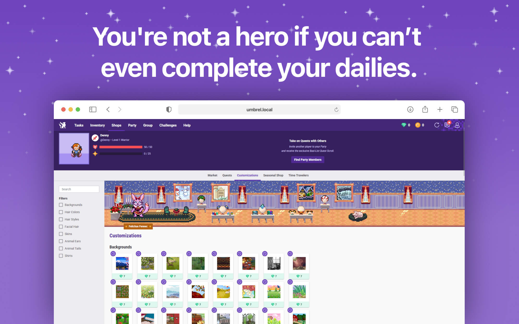 Screenshot 4 of Habitica