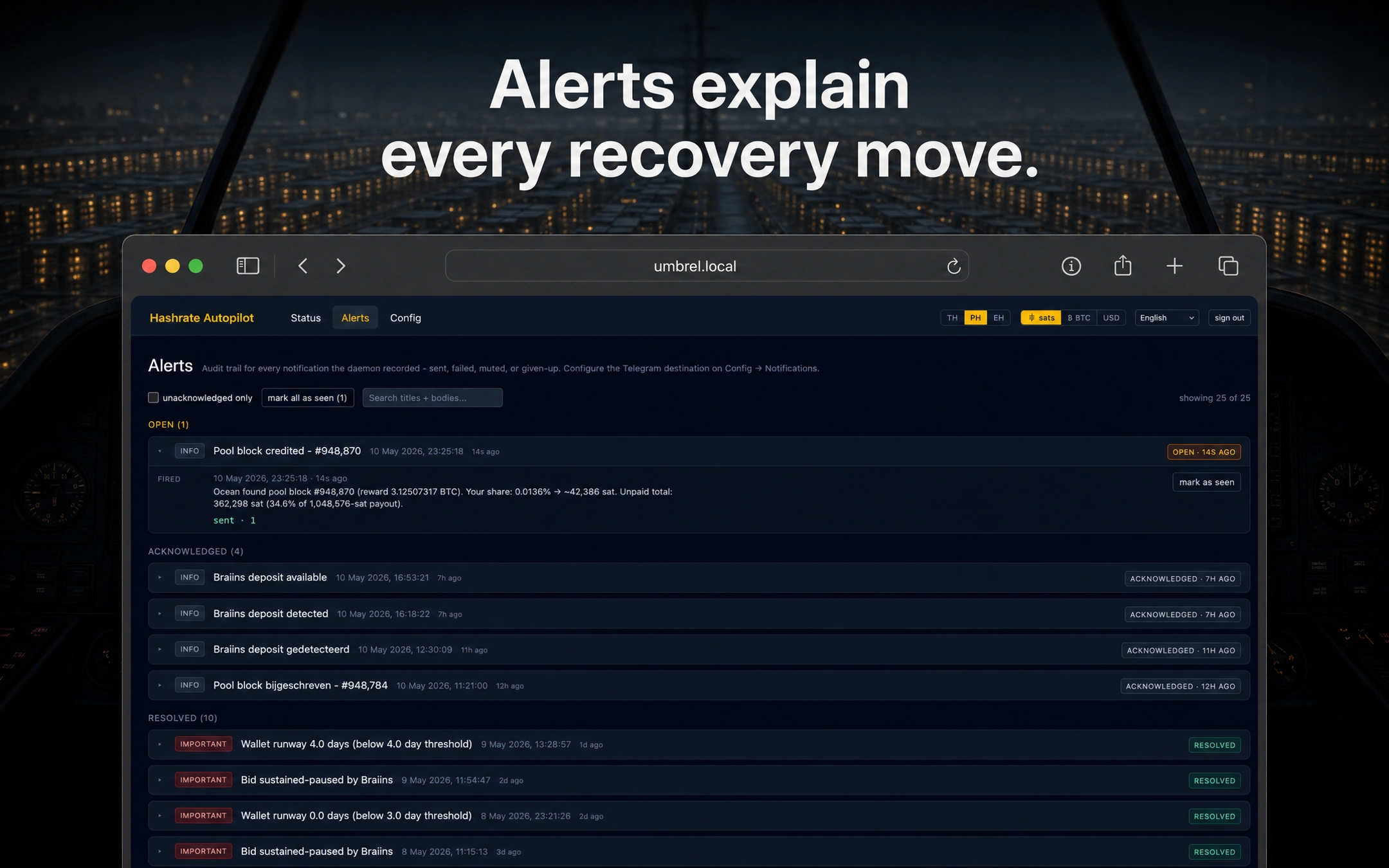 Screenshot 4 of Hashrate Autopilot