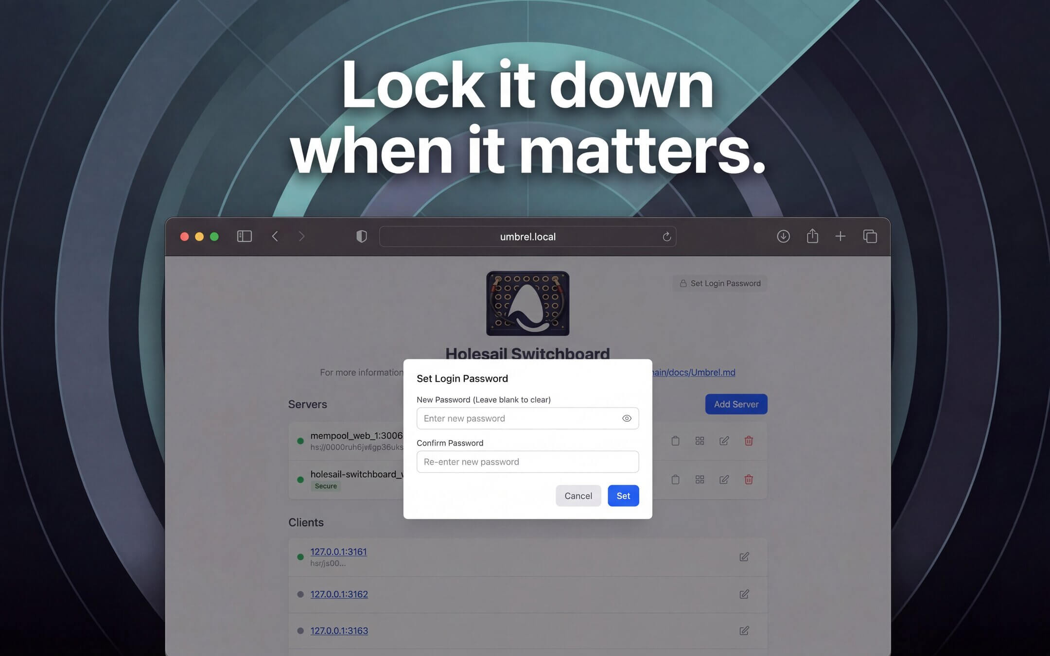 Screenshot 5 of Holesail Switchboard