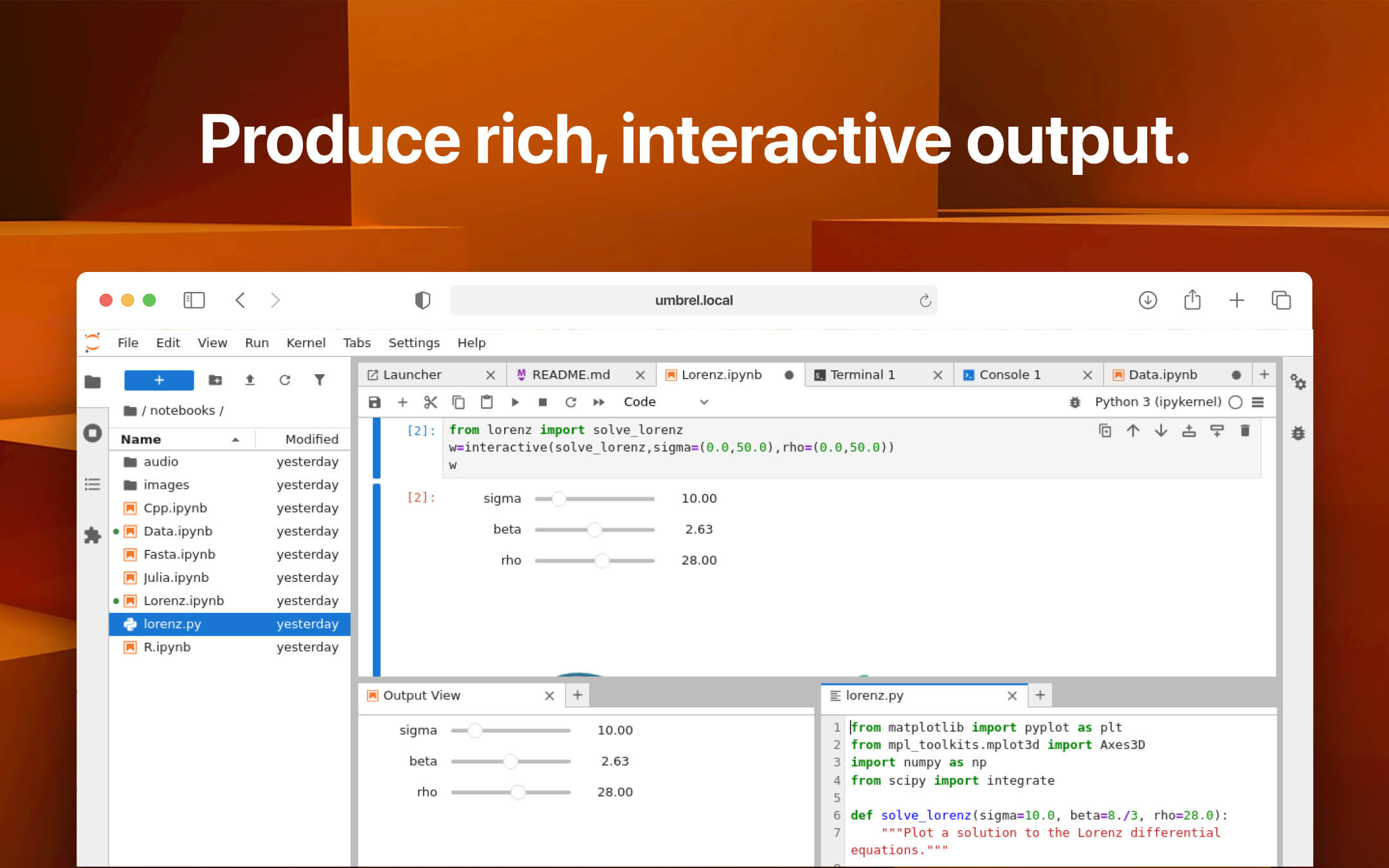 Screenshot 3 of JupyterLab