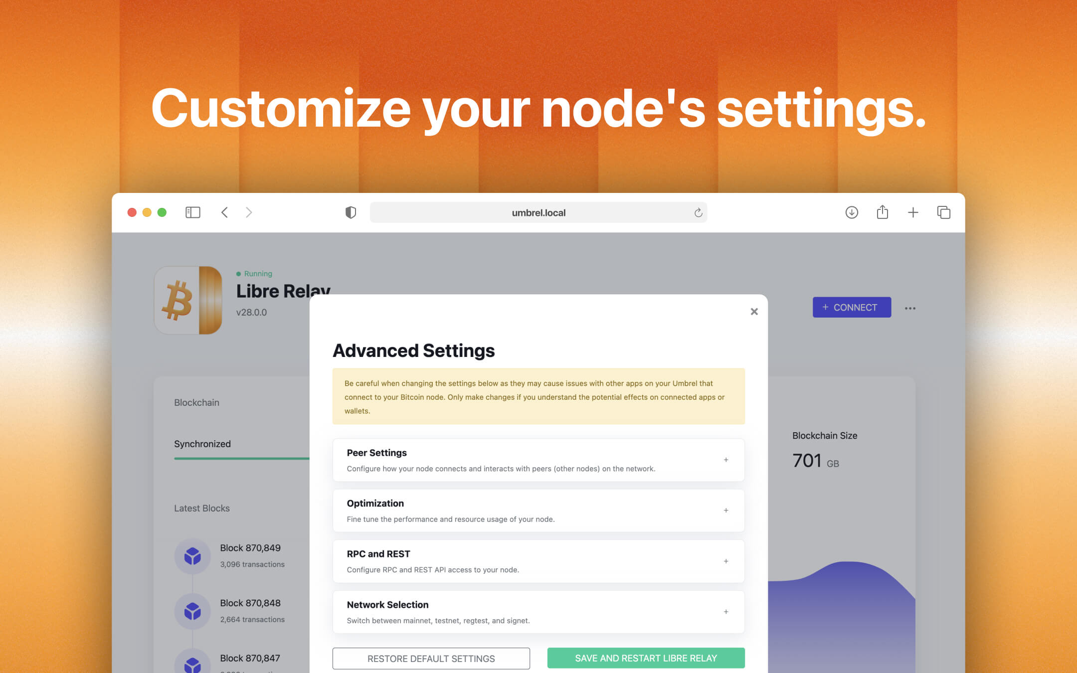 Screenshot 3 of Libre Relay