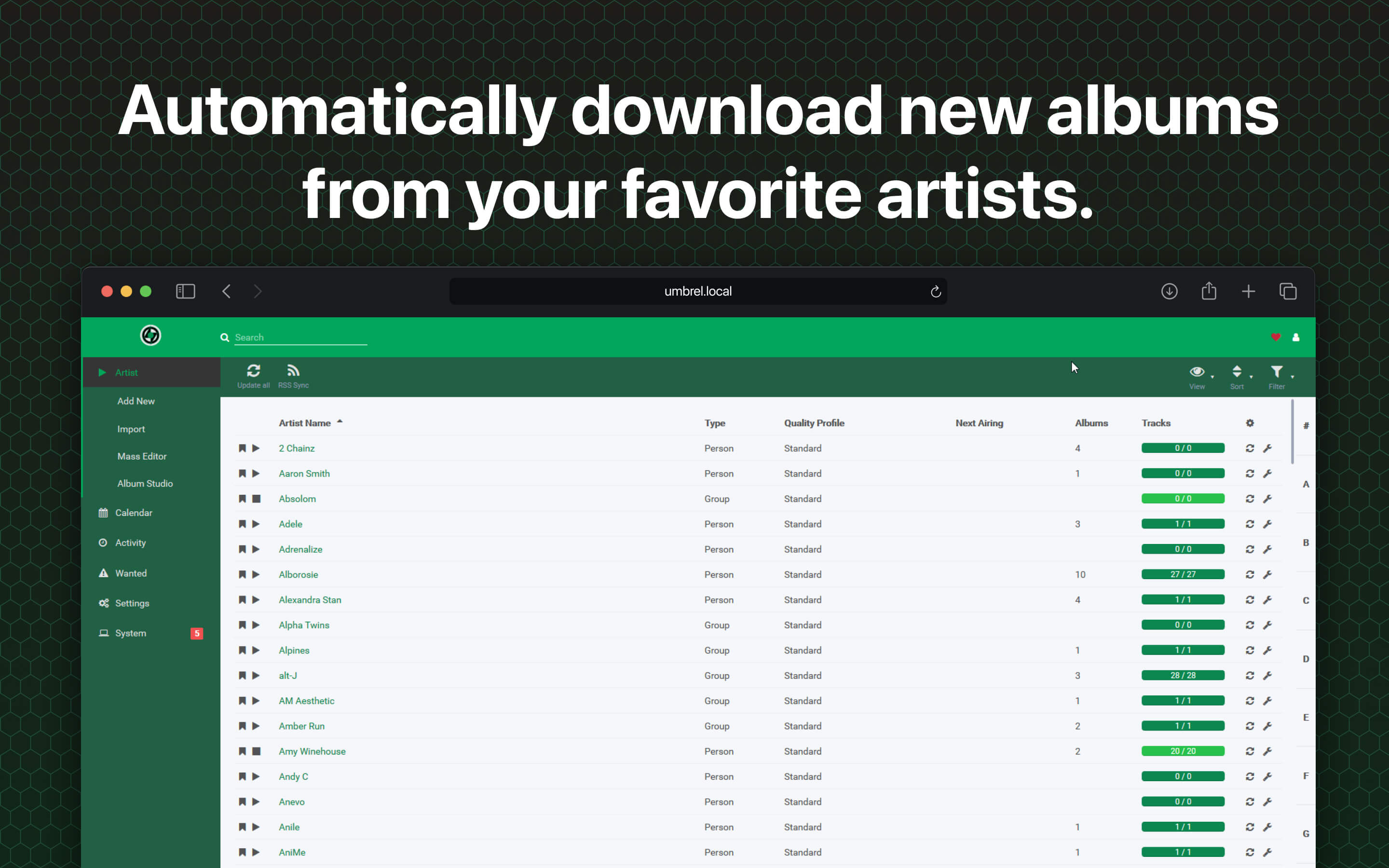 Screenshot 3 of Lidarr