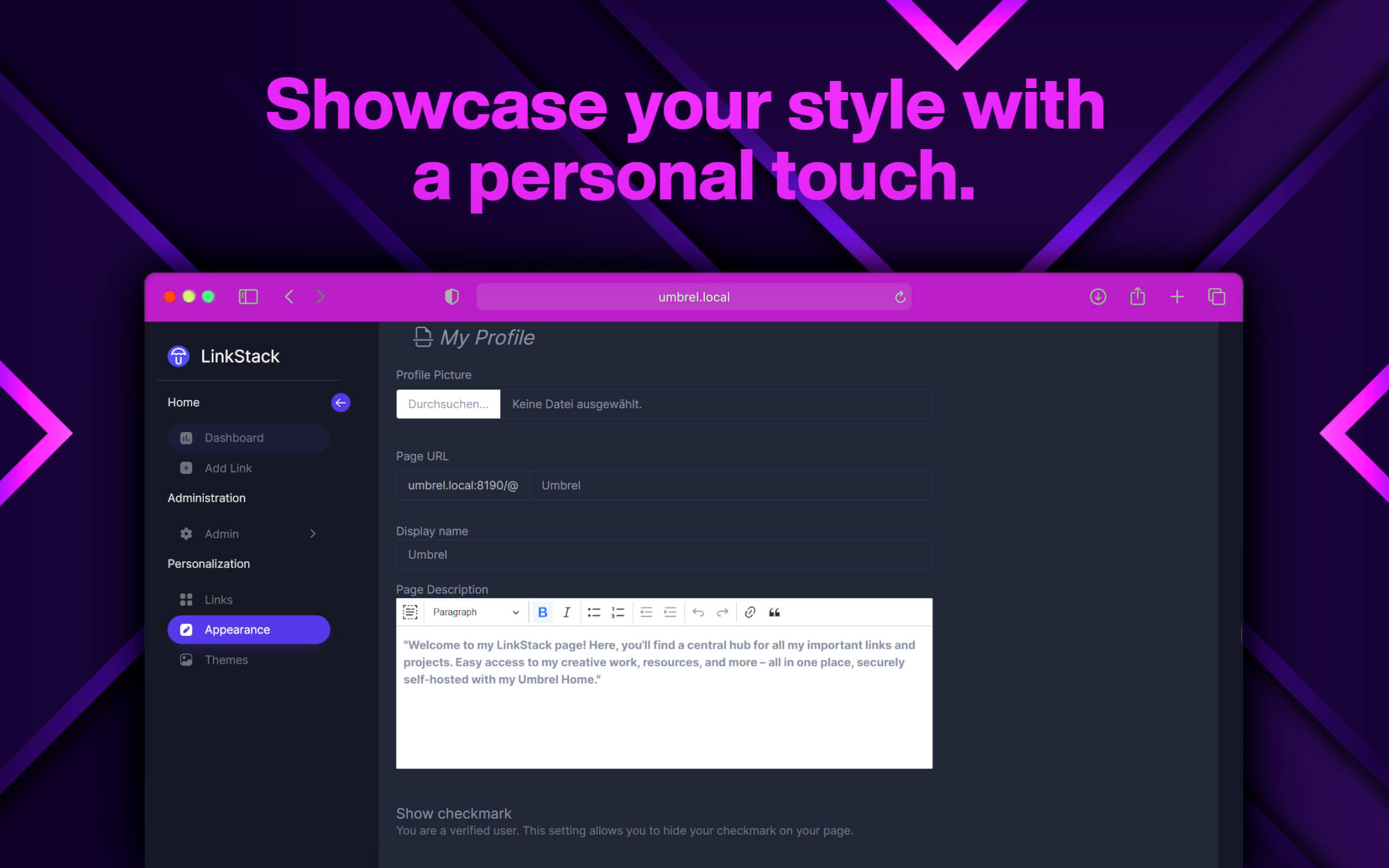 Screenshot 3 of LinkStack