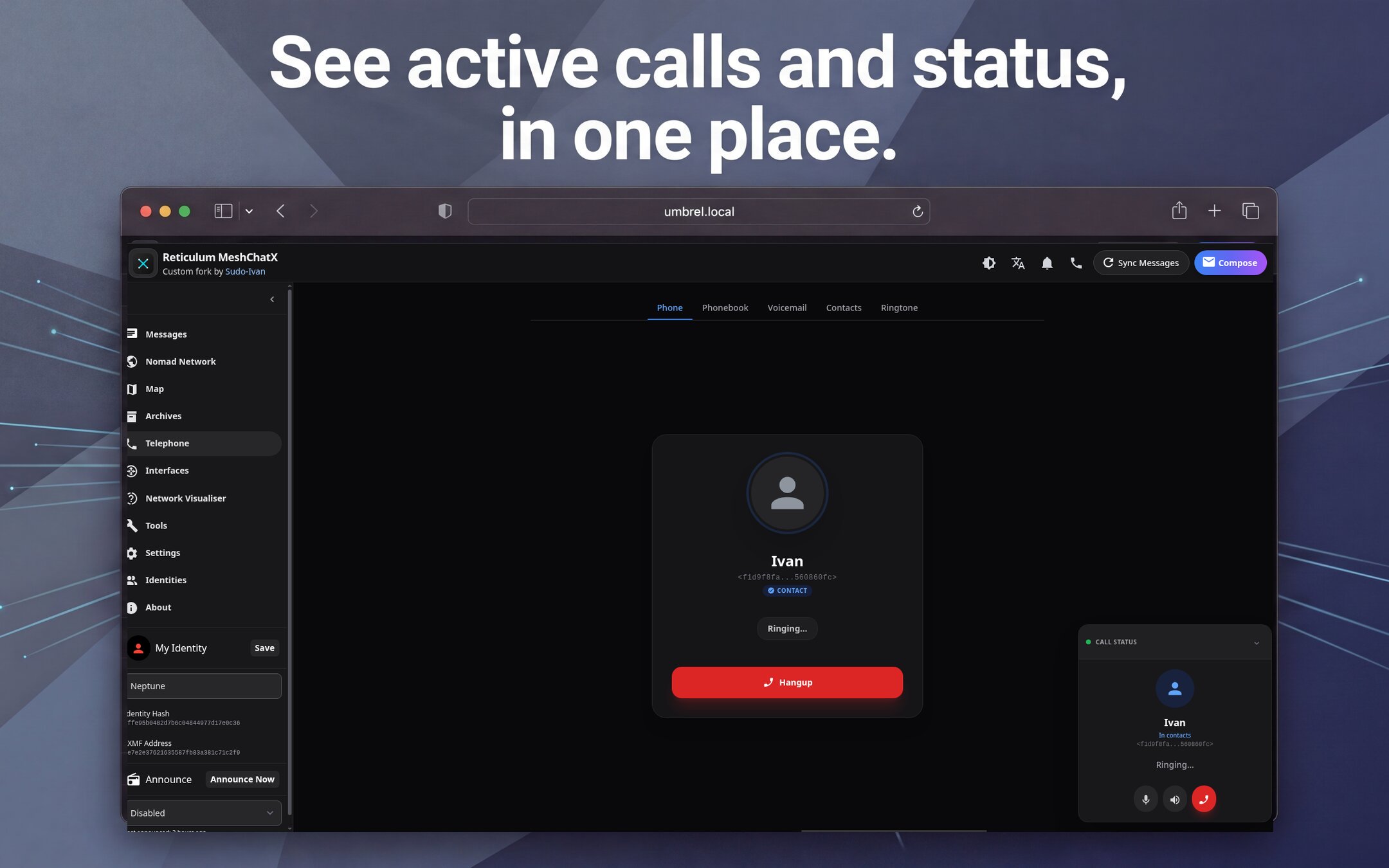 Screenshot 3 of MeshChatX