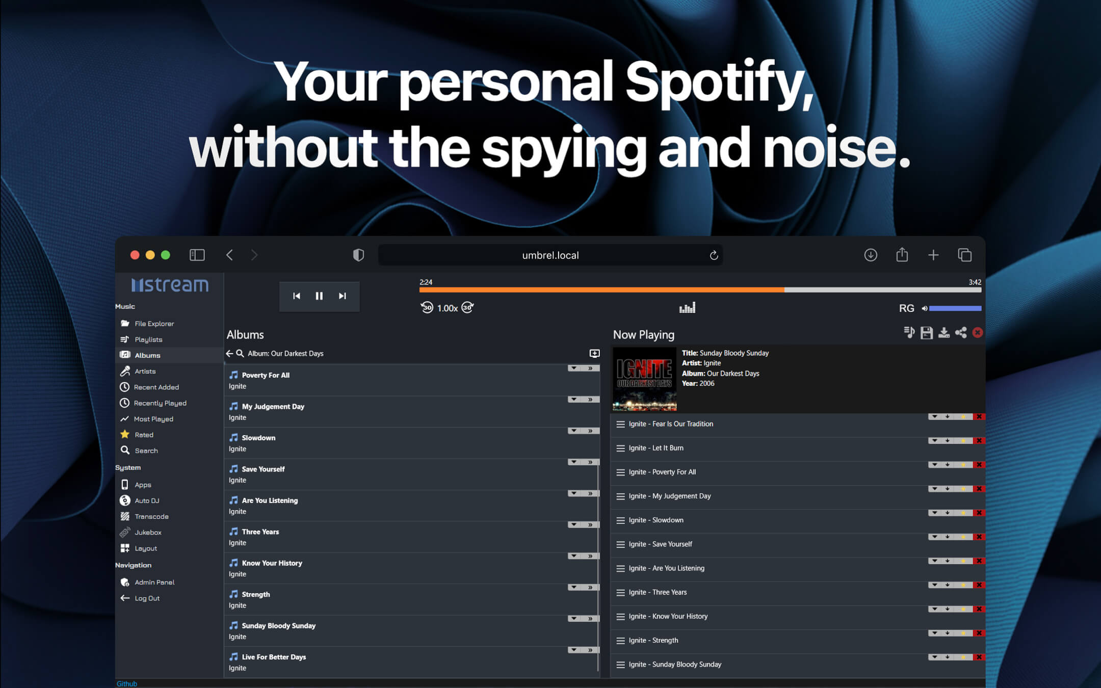 Screenshot 3 of mStream