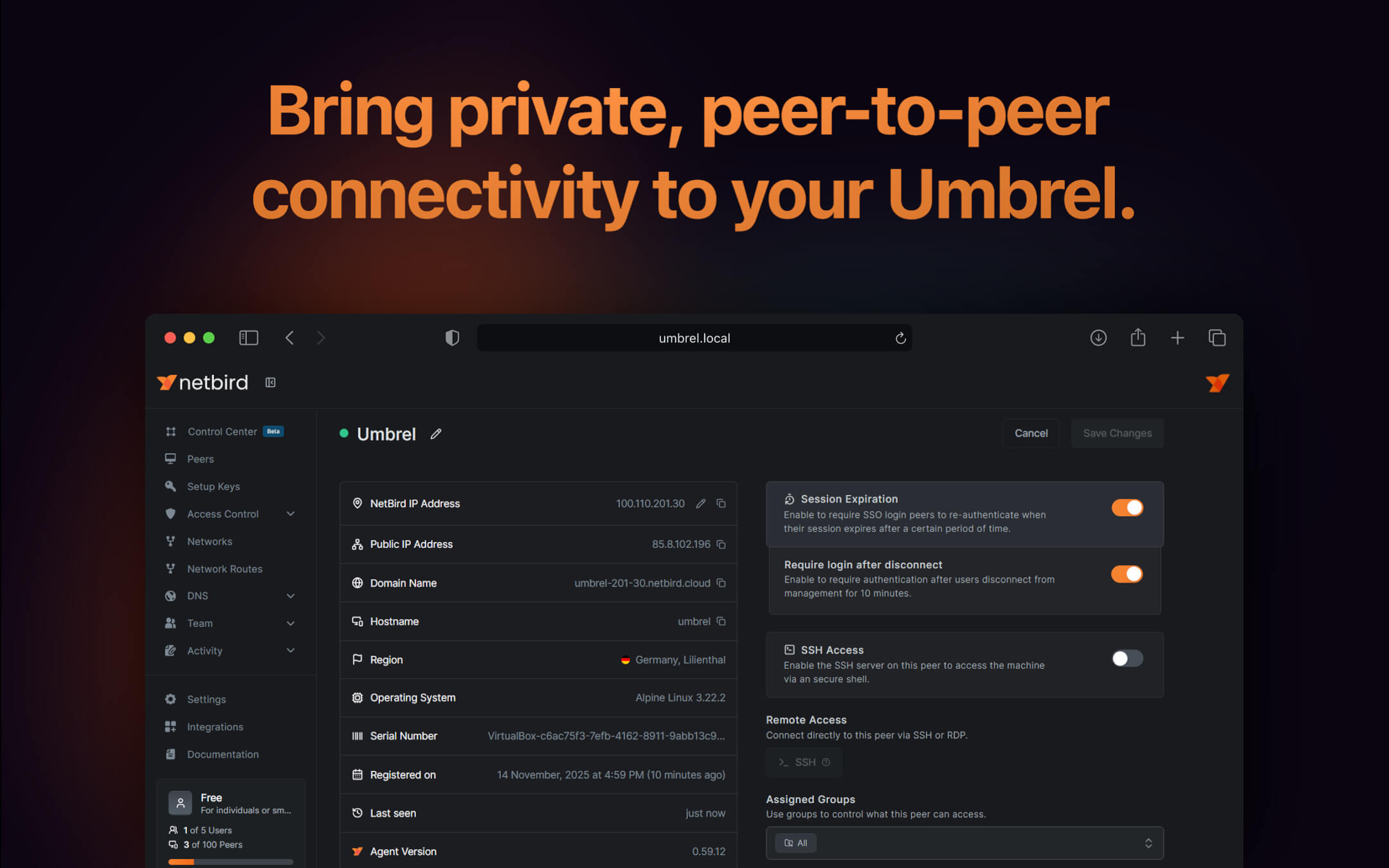 Screenshot 3 of NetBird