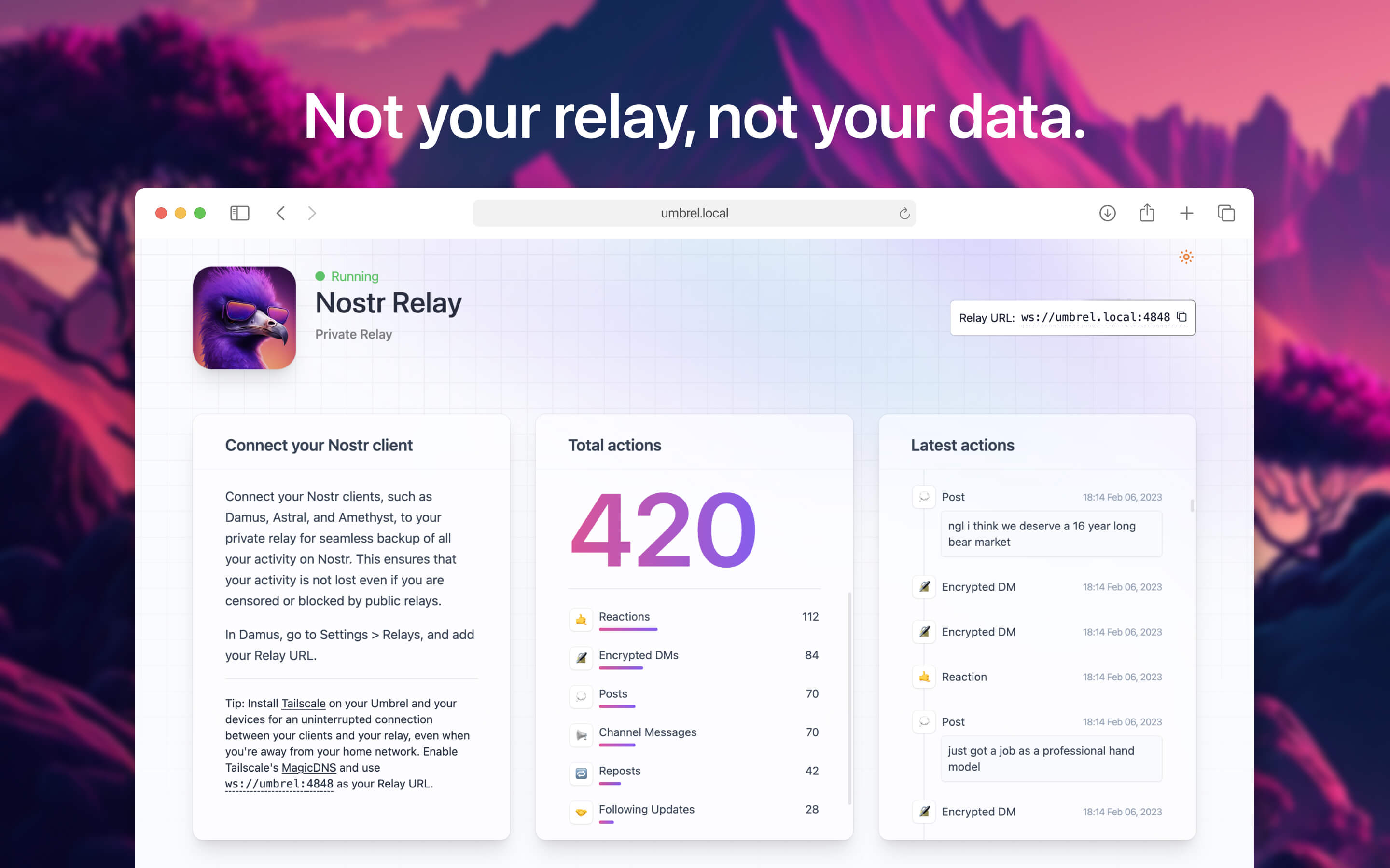 Screenshot 3 of Nostr Relay