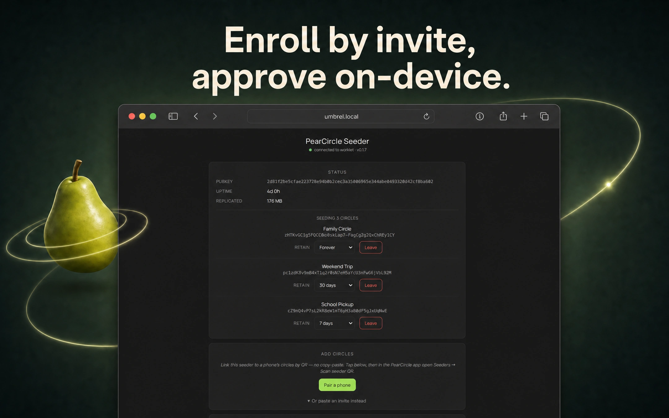 Screenshot 3 of PearCircle Seeder