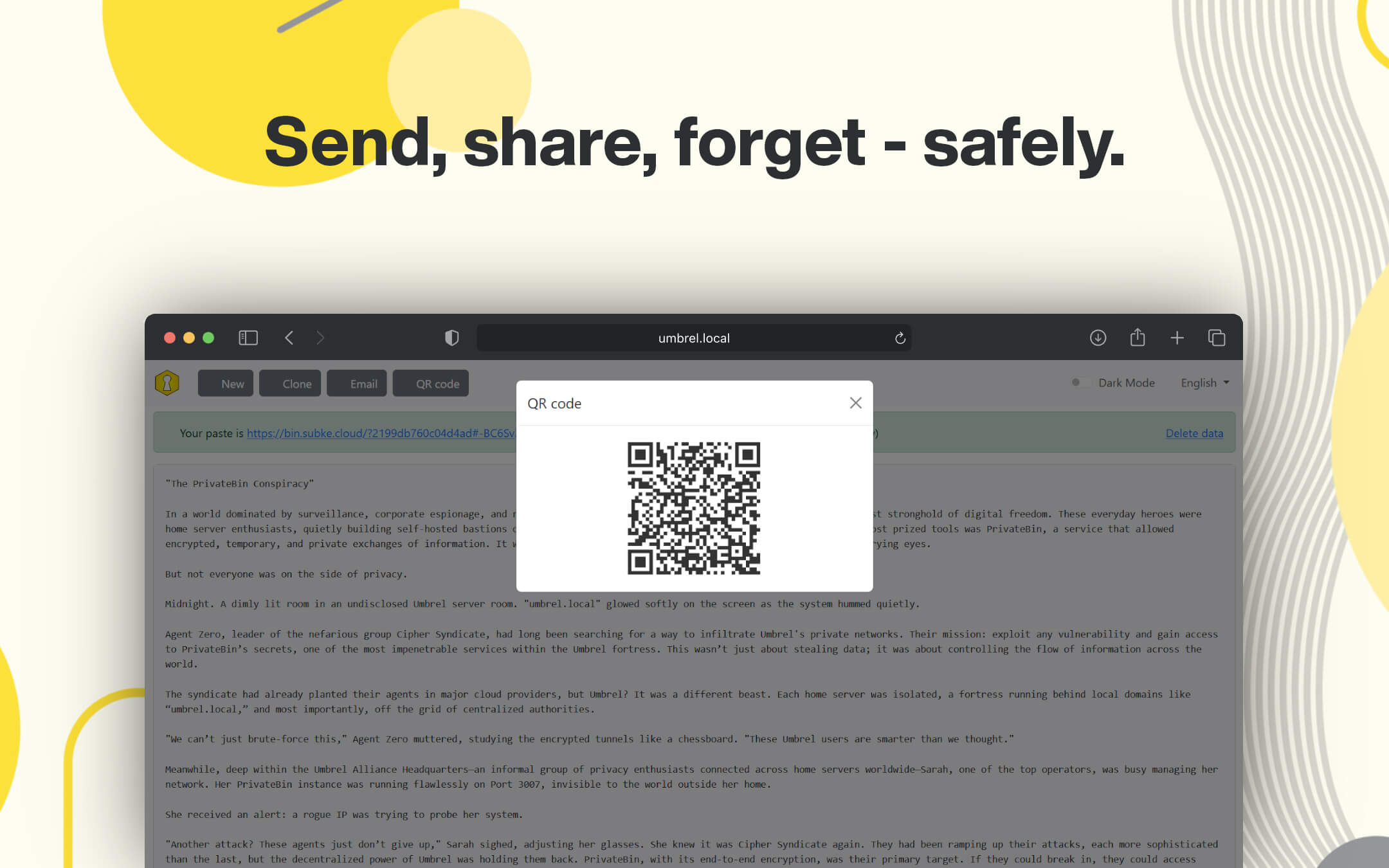 Screenshot 3 of PrivateBin