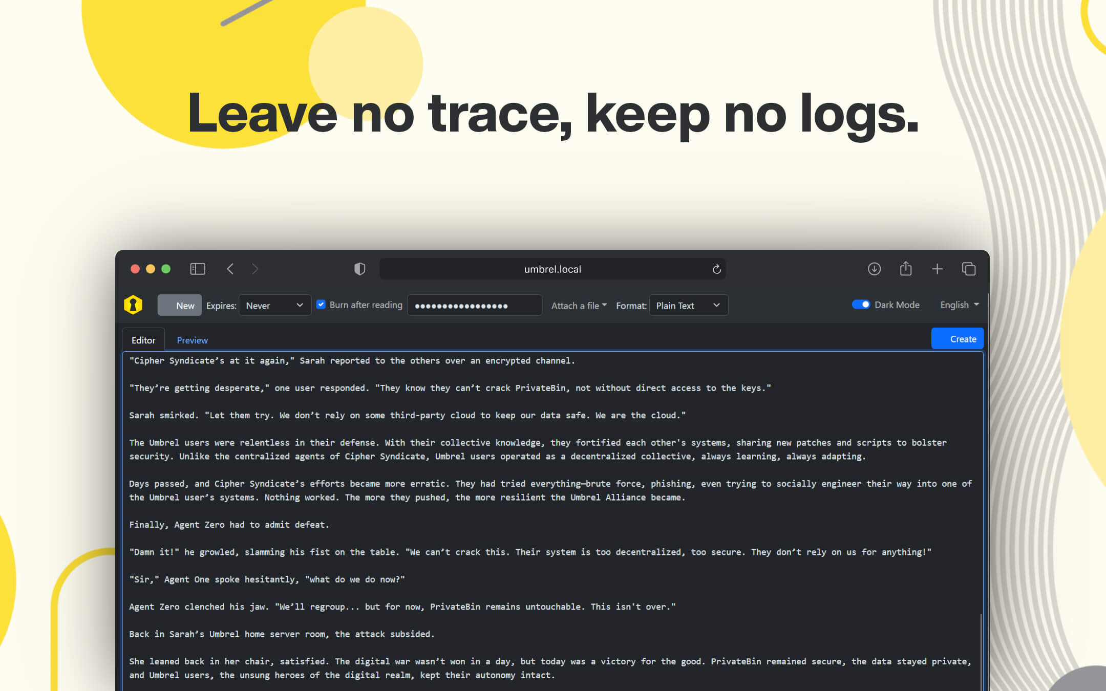 Screenshot 4 of PrivateBin