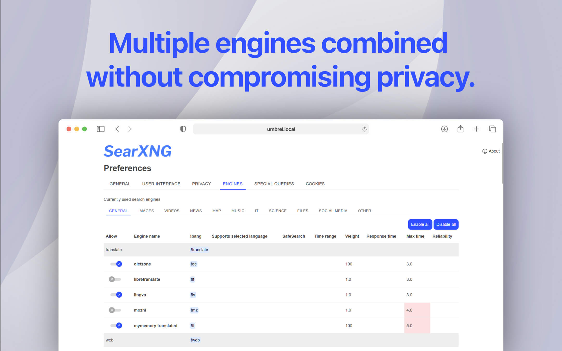 Screenshot 4 of SearXNG