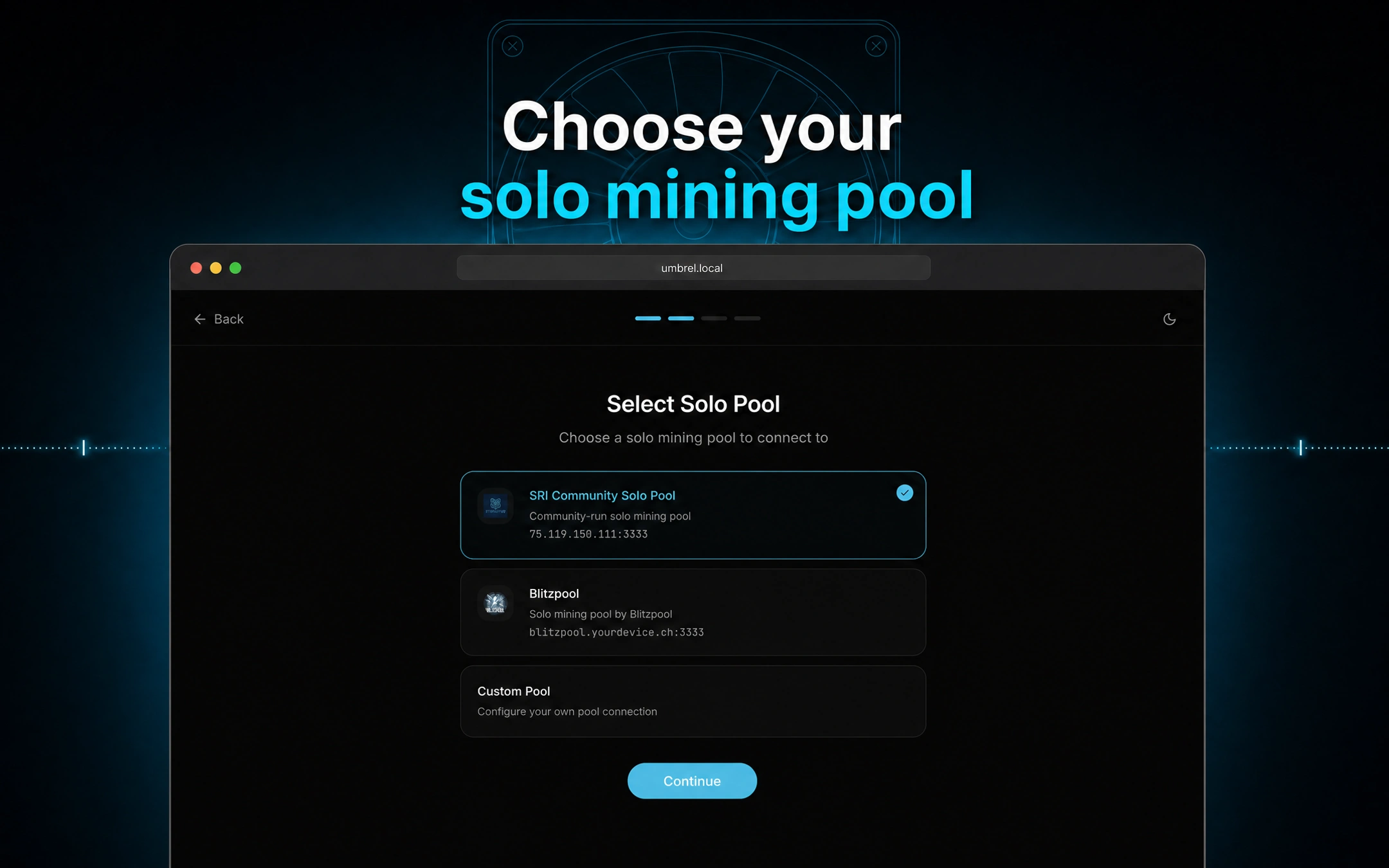 Screenshot 3 of Stratum V2 UI