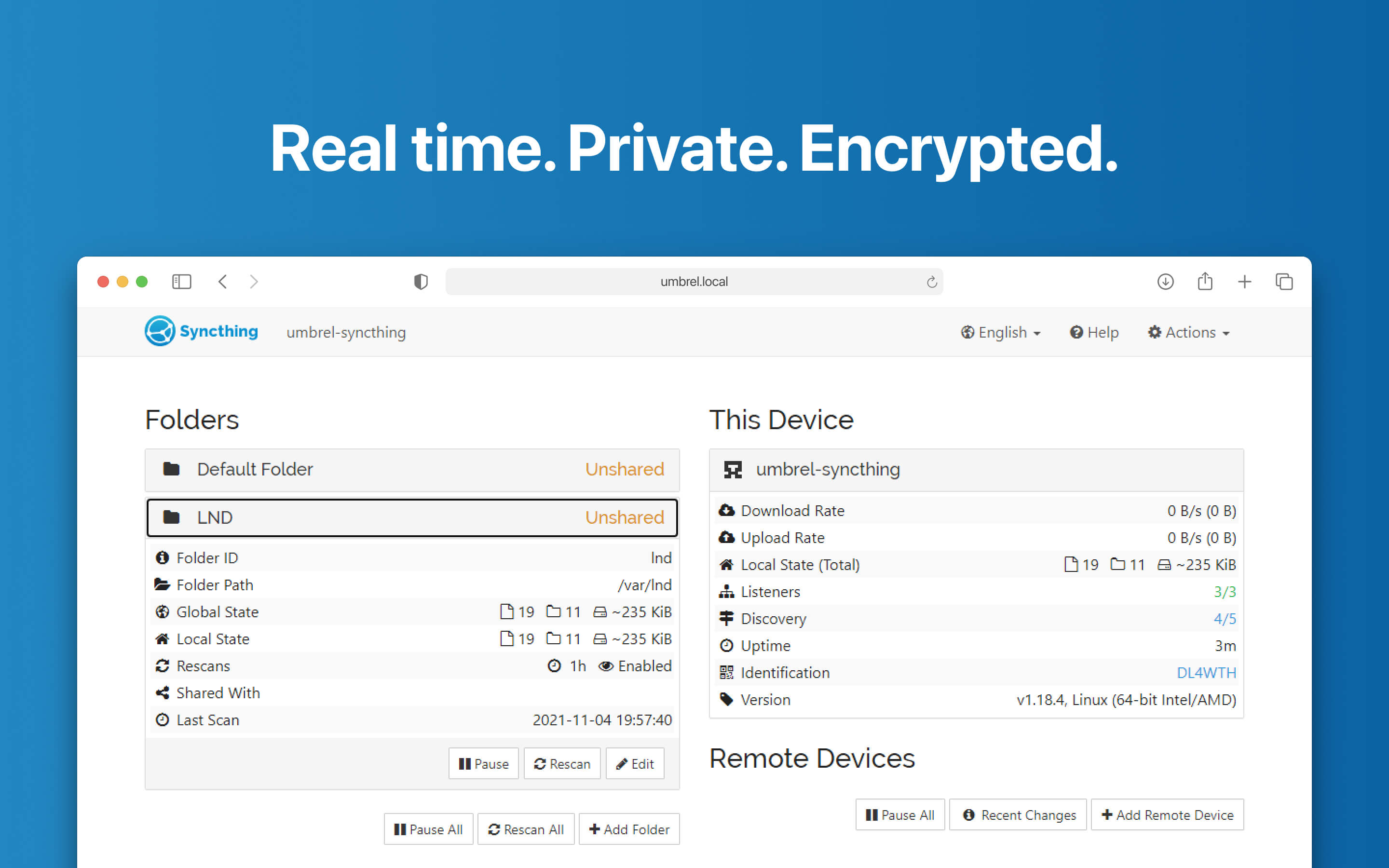 Screenshot 3 of Syncthing