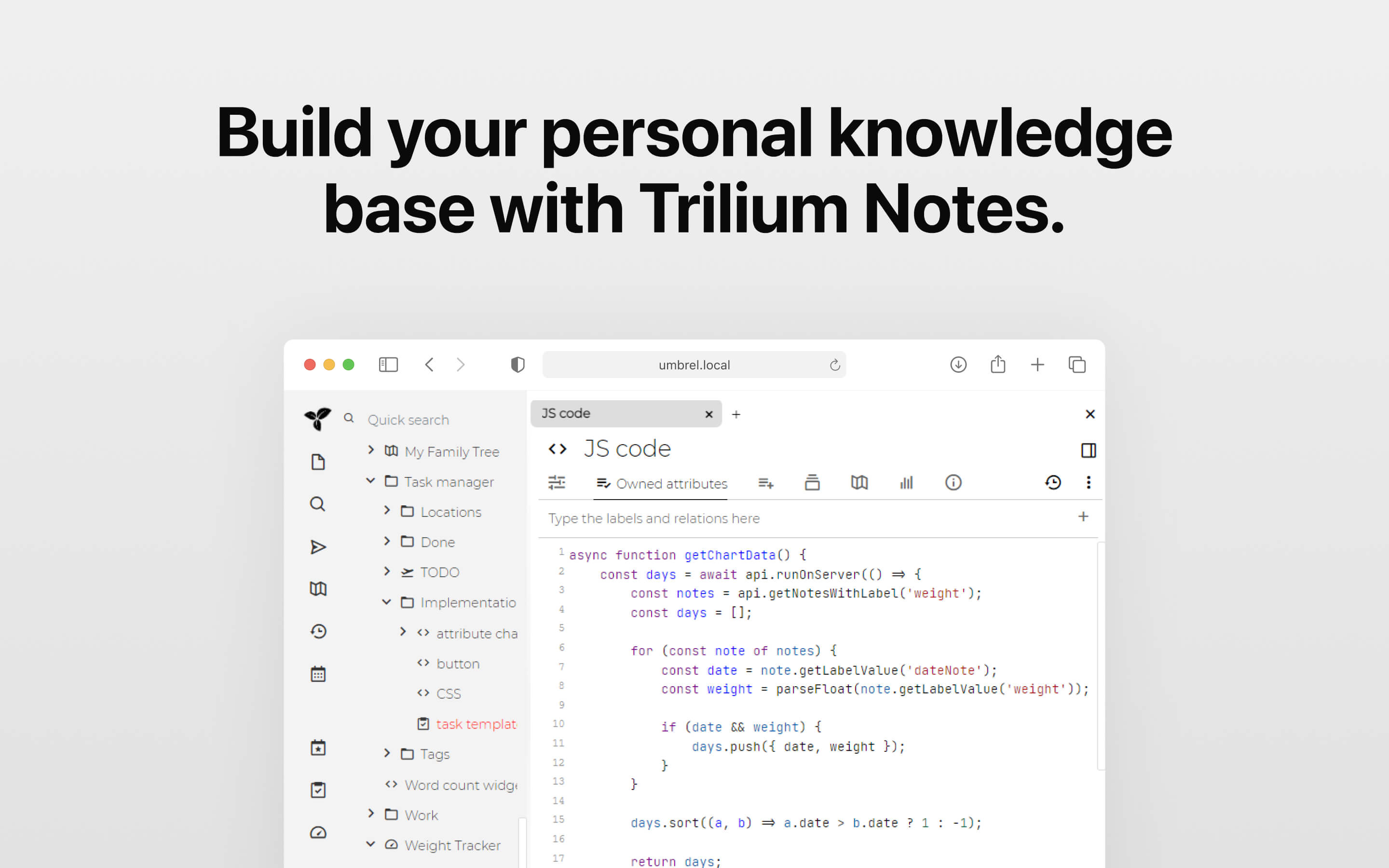 Screenshot 3 of Trilium Notes