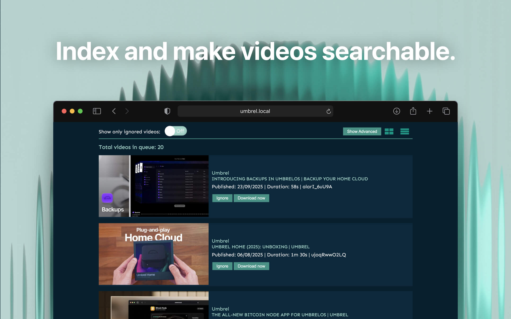 Screenshot 3 of Tube Archivist